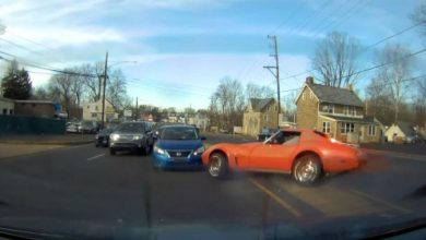 Photo of Vídeo: condutor teve poucas mãos para a potência do Chevrolet Corvette